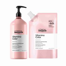PACK REFILL 1L Y SHAMPOO 1500 ML VITAMINO COLOR - Formatos Refill | L'Or&eacute;al Partner Shop