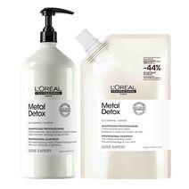 PACK REFILL 1L E SHAMPOO 1500 ML METAL DETOX - Formatos Refill | L'Or&eacute;al Partner Shop